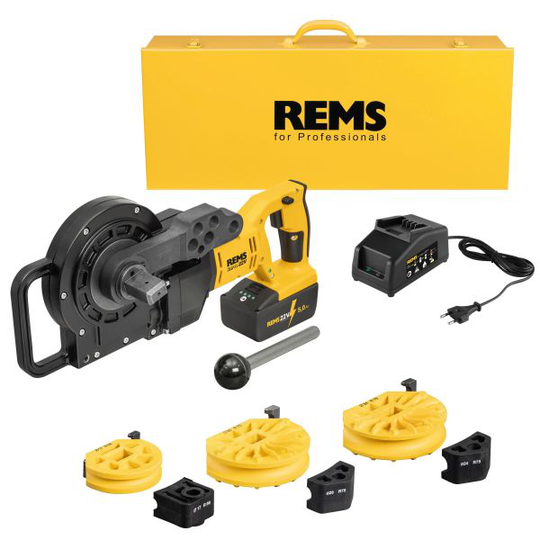REMS 580060 R220 Bockmaskin 17-24 mm, med batteri och laddare