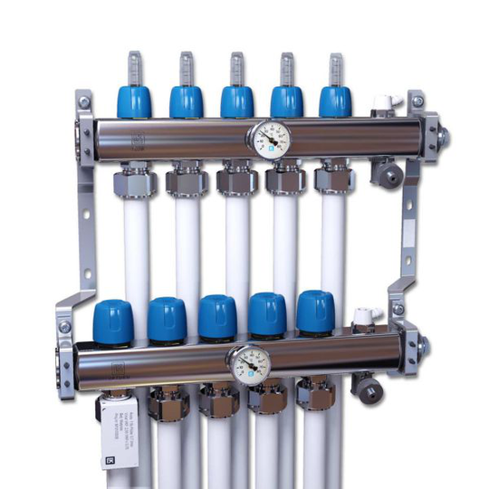 LK Systems 2419350 Värmekretsfördelare rostfritt stål 2 grupper