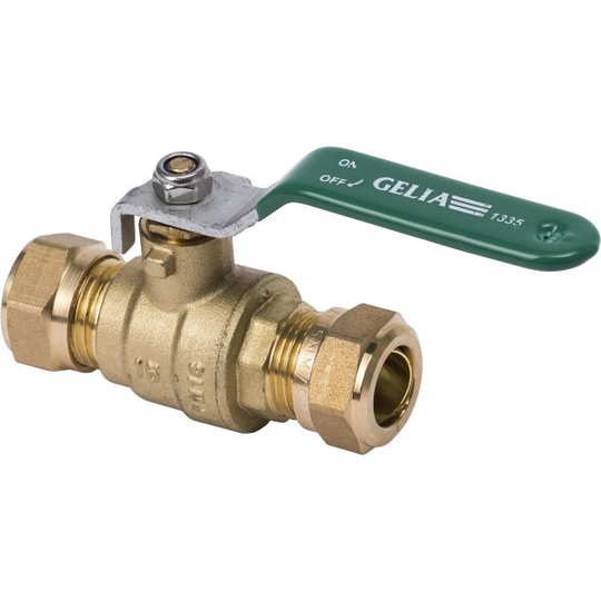 Gelia 3007015022 Kulventil klämkoppling, med spak 12 mm