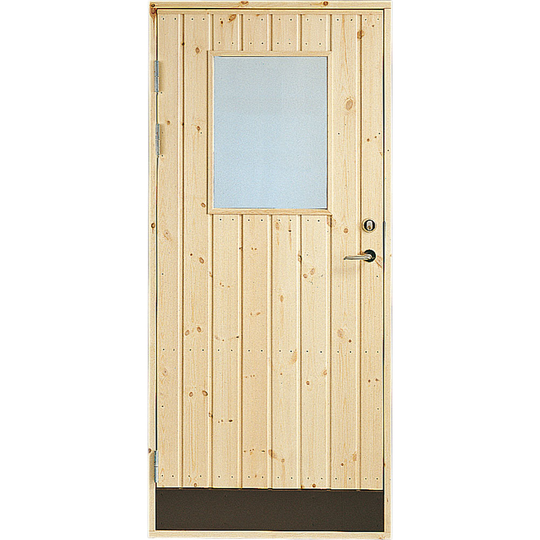 Dörr 18° panel Jabo Förrådsdörr Glas 9 x 20, Vänster