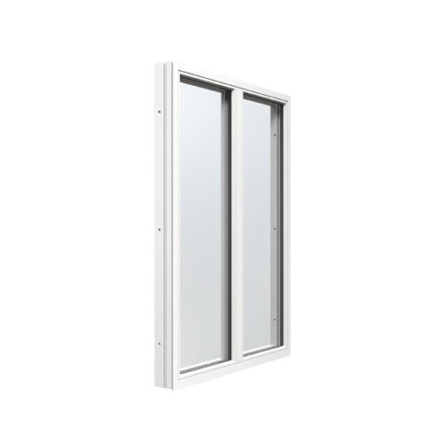 Energi Aluminium Fast fönster med mittpost 14, 13, Vit