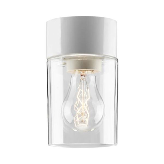 Ifö Electric Opus 100/175 Bastuarmatur IP44, rak, E27, klar Grå