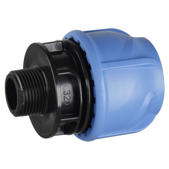 Georg Fischer 3004080302 PEM-koppling PP, rak, plast-utv gg, förminskad 20 x G15