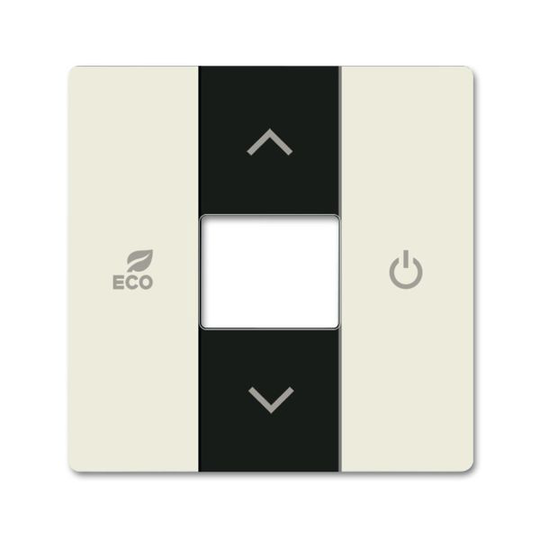 ABB Future Linear 6220-0-0597 Centrumplatta termostat Chalet-vit