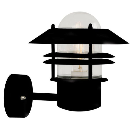 Nordlux BLOKHUS 25011003 Väggarmatur E27, 60W, IP54 Svart