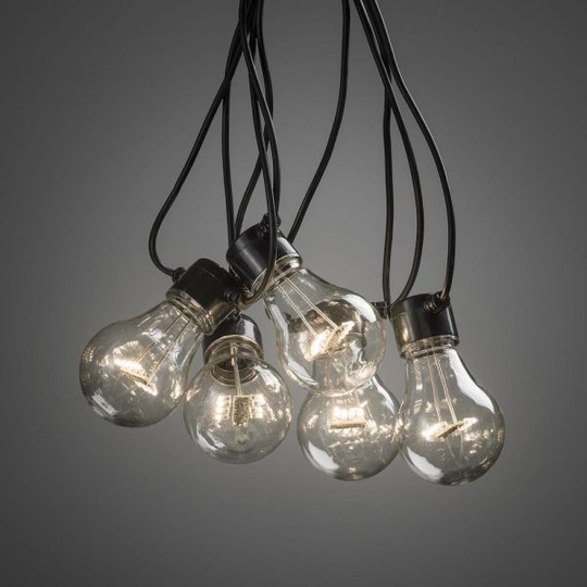 Konstsmide 2378-800 Lampslinga E27, 4,5 m, 10 ljuspunkter