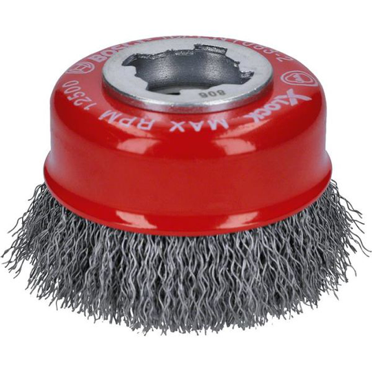 Bosch Clean for Metal Stålborste med X-LOCK, vågformad tråd, 0,3 x 75 mm