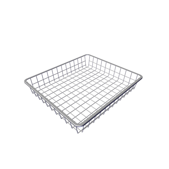 Pelly System Trådback 85 mm hög, lackad tråd Vit, 50