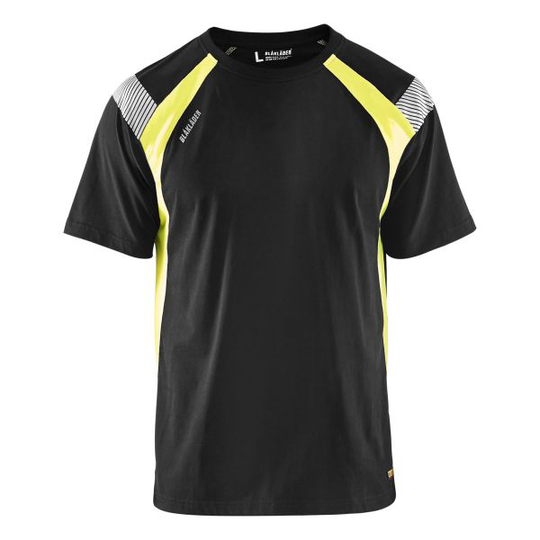 Blåkläder 333210309933L T-shirt svart/varselgul Stl L